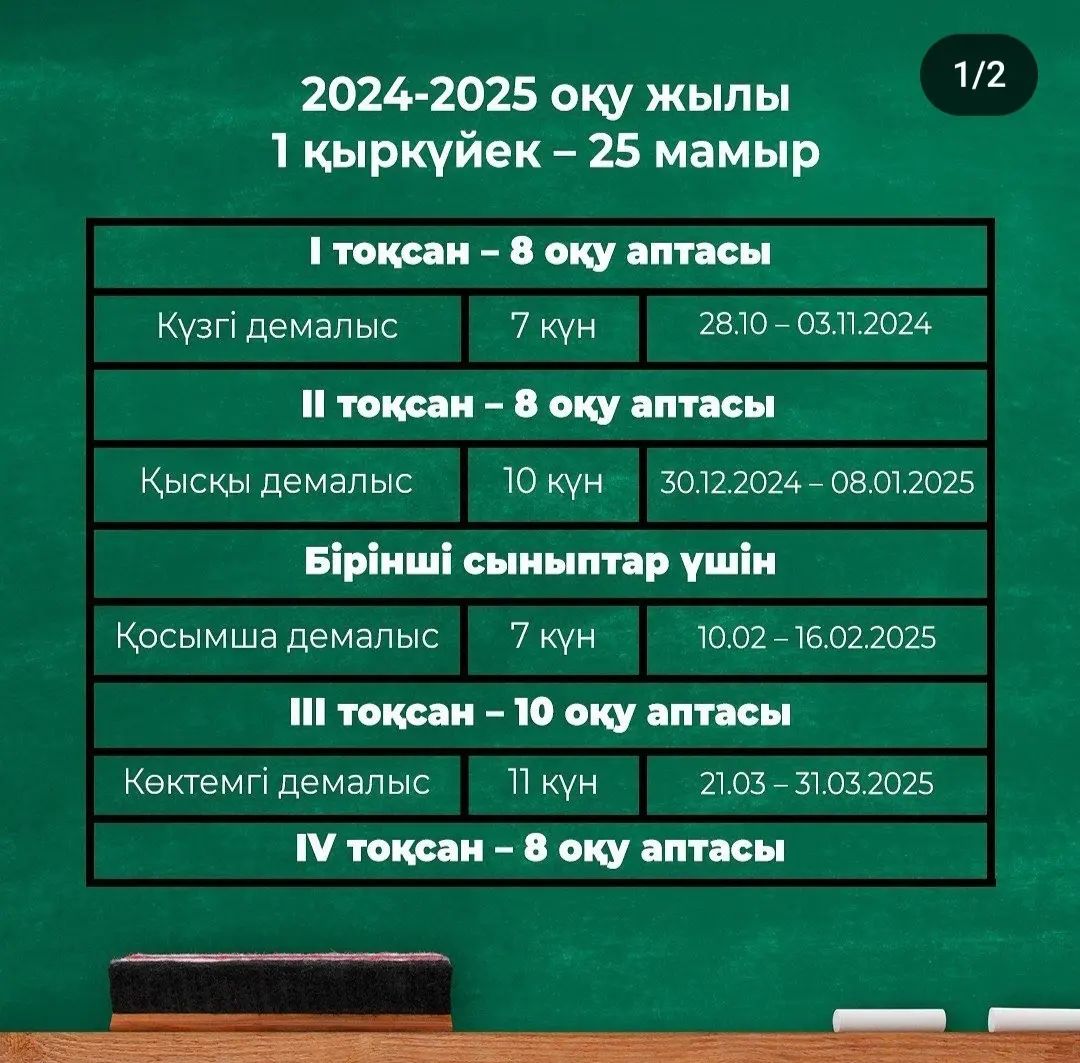 2024 – 2025 оқу жылы